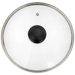 Кришка для посуду Holmer Basic 26 см Transparent Black (LI-0126-PBL)