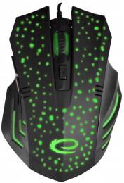 Мишка Esperanza MX212 Galaxy USB Black Green (EGM212)