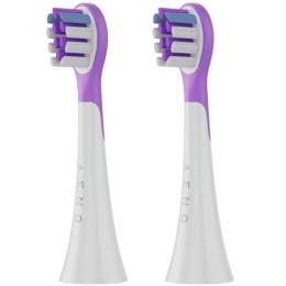 Насадка для електричної зубної щітки AENO ADBTH09Vs accessory Brush Head 2 pcs White Lilac (ADBTH9V)