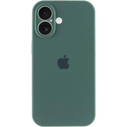 Чохол-накладка EpiK Silicone Case Full Camera Protective (AA) для Apple iPhone 16 Plus (6.7) Pine Green