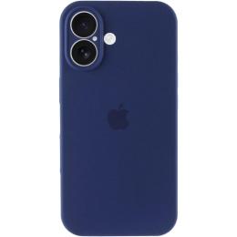 Чохол-накладка EpiK Silicone Case Full Camera Protective (AA) для Apple iPhone 16 Plus (6.7) Deep Navy