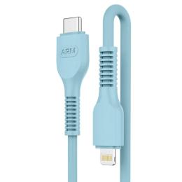 Дата-кабель ArmorStandart AR88 Type-C (тато) - Lightning (тато) 1 м Blue 3A
