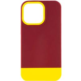 Чохол-накладка EpiK Bichromatic для Apple iPhone 13 Pro Max Burgundy Yellow