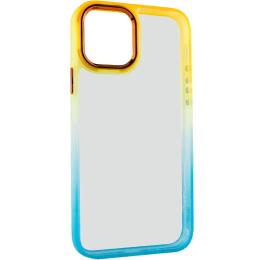 Чохол-накладка EpiK TPU+PC Fresh sip series для iPhone 12 Pro Max Turquoise Orange