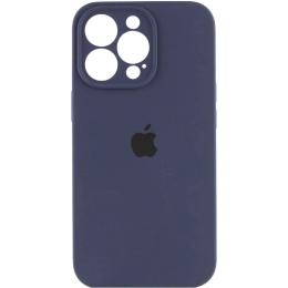 Чохол-накладка EpiK Silicone Case Full Camera Protective (AA) для Apple iPhone 16 Pro (6.3) Midnight Blue