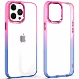 Чохол-накладка EpiK TPU+PC Fresh sip series для iPhone 12 Pro Max Pink Blue