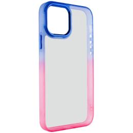 Чохол-накладка EpiK TPU+PC Fresh sip series для iPhone 12 Pro/12 Pink Blue