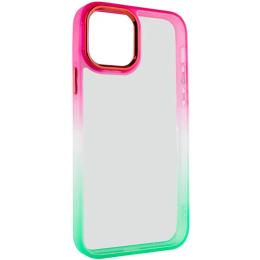 Чохол-накладка EpiK Fresh sip series для iPhone 14 Plus Pink Light Green