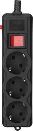 Мережевий фільтр Gembird SPG3-G-6B-PRO Black 1.8 м 3 розетки