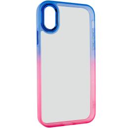 Чохол-накладка EpiK Fresh sip series для iPhone XS Max Pink Blue