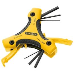 Набір шестигранних ключів Stanley 0-95-935 Black Yellow 9 шт