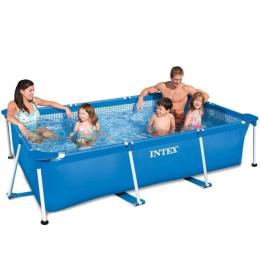Басейн Intex 28270 Blue каркасний, прямокутний, 1662л.