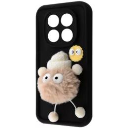 Чохол-накладка Infinity Pretty Things Case Xiaomi Redmi Note 14 Pro 5G/Poco X7 Black fluffy white