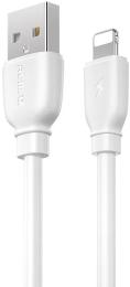 Дата-кабель Remax RC-138i Suji 1m USB(тато) - Lightning(тато) White