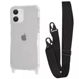 Чохол-накладка WAVE Clear Case with Strap iPhone 11 Black