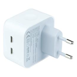 Адаптер живлення для телефона XO L102 White QC 3.0 35W 2USB-C