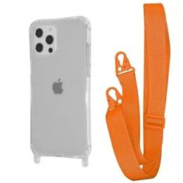 Чохол-накладка WAVE Clear Case with Strap iPhone 12 Pro Max Orange