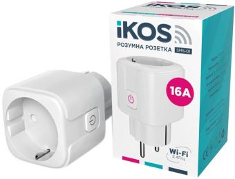 Розетка Ikos SMS-01 White розумна (0009-CSS)