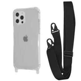 Чохол-накладка WAVE Clear Case with Strap iPhone 12 Pro Max Black