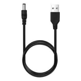 Кабель живлення для роутера Infinity WX-SYX-01012 USB (тато) - DC 5.5x2.1 (тато) 1m Black 5V to 12V (1.5A)