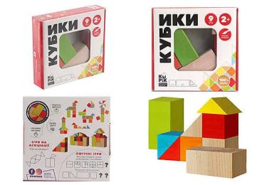 Розвиваюча гра Igroteco 900163 кубики логічні 9 штук