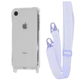Чохол-накладка WAVE Clear Case with Strap iPhone Xr Light Purple
