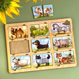 Сортер Ubumblebees PSD162 Дивовижні звірі - 9 тваринок