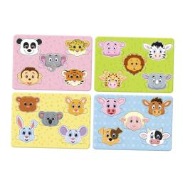 Пазл Ubumblebees PSD029 вкладиш Веселі мордочки дорожній варіант