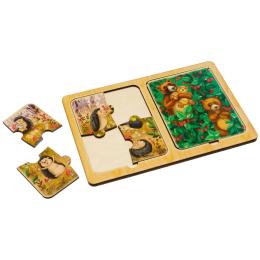 Пазл Ubumblebees PSD186 Їжачки і ведмеді