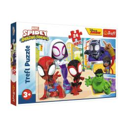 Пазл TREFL МАХІ Marvel 14348 Спайдермен та його друзі 24 елементи