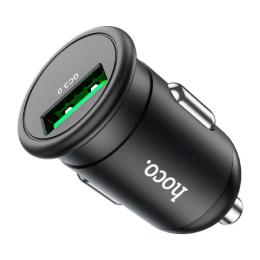 Автомобільний зарядний пристрій для телефона Hoco Mighty single port QC3.0 car charger Z43 Black