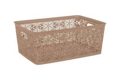 Кошик для зберігання Violet House 0504 №4 Ажур Cream 14 л
