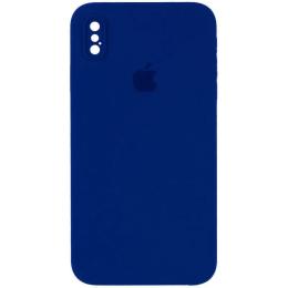 Чохол-накладка EpiK Silicone Case Square Full Camera Protective (AA) для Apple iPhone XS Deep Navy
