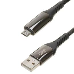 Дата-кабель XO NB162 USB (тато) - MicroUSB (тато), 1м Black