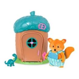 Ігровий набір Lil Woodzeez WZ6613Z будиночок із сюрпризом, блакитний дах