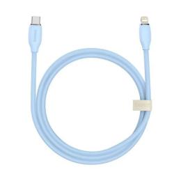 Дата-кабель Baseus Jelly Liquid Silica Gel Fast Charging Type-C (тато) - Lightning (тато) 1.2m Blue 20W (CAGD020003)