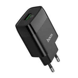 Адаптер живлення для телефона Hoco C72Q Glorious Black