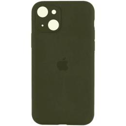 Чохол-накладка EpiK Silicone Case Full Camera Protective (AA) для Apple iPhone 13 (6.1) Dark Olive