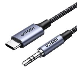 Аудіо-кабель Ugreen CM450 USB Type-C(тато) - mini-jack 3.5(тато), 1m