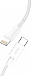 Дата-кабель XO NB113 Type-C (тато) - Lightning (тато), 1 м White