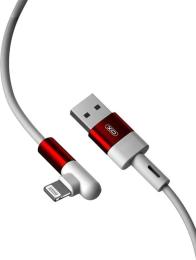 Дата-кабель XO Elbow Design Play Game NB152 USB (тато) - Lightning (тато), 1 м White