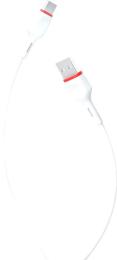 Дата-кабель XO NB-P171 USB (тато) - Type-C (тато), 1 м White