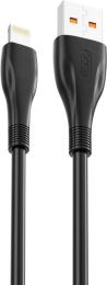 Дата-кабель XO Fast Charger NB185 USB (тато) - Lightning (тато), 1 м Black
