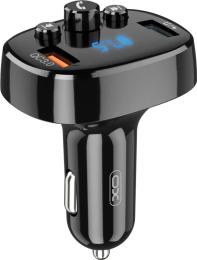 ФМ-модулятор XO Car Charger 18W Bluetooth BCC03 Black