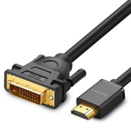 Відео-кабель Ugreen HD106 HDMI(тато) - DVI(тато), 1.5m Black