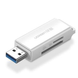 Картрідер Ugreen CM104 USB 3.0 White TF + SD Dual Card (40753)