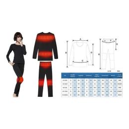 Термобілизна 2E eFiber for Women Black розмір L з підігрівом