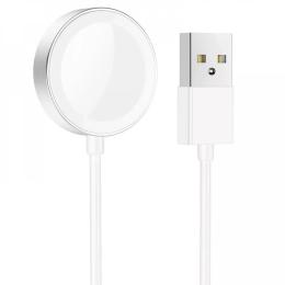 Бездротовий зарядний пристрій Hoco CW39 iWatch USB White