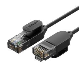 Патч-корд Ugreen NW122 Cat 6A, 3m Black Pure Copper Ethernet Cable OD2.8
