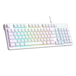 Клавіатура MageGee GK980 White (6971969727090-UA) Eng/Ukr